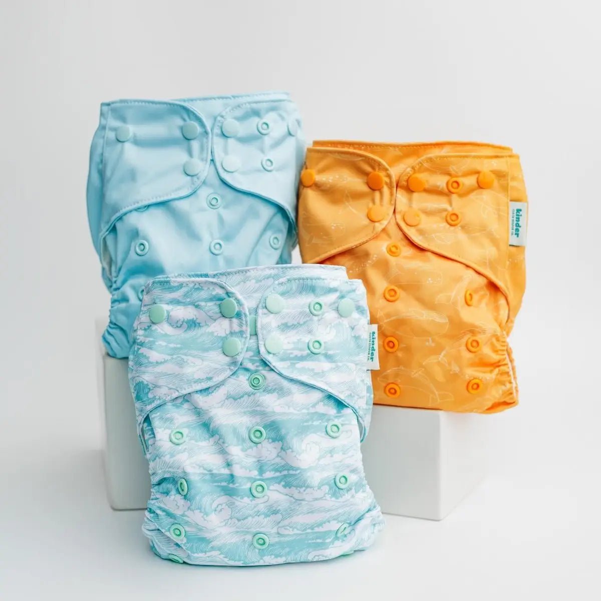 Kinder Cloth Diaper Co. - Animals and Insects: Essentials Pocket Cloth Diaper with Athletic Wicking -