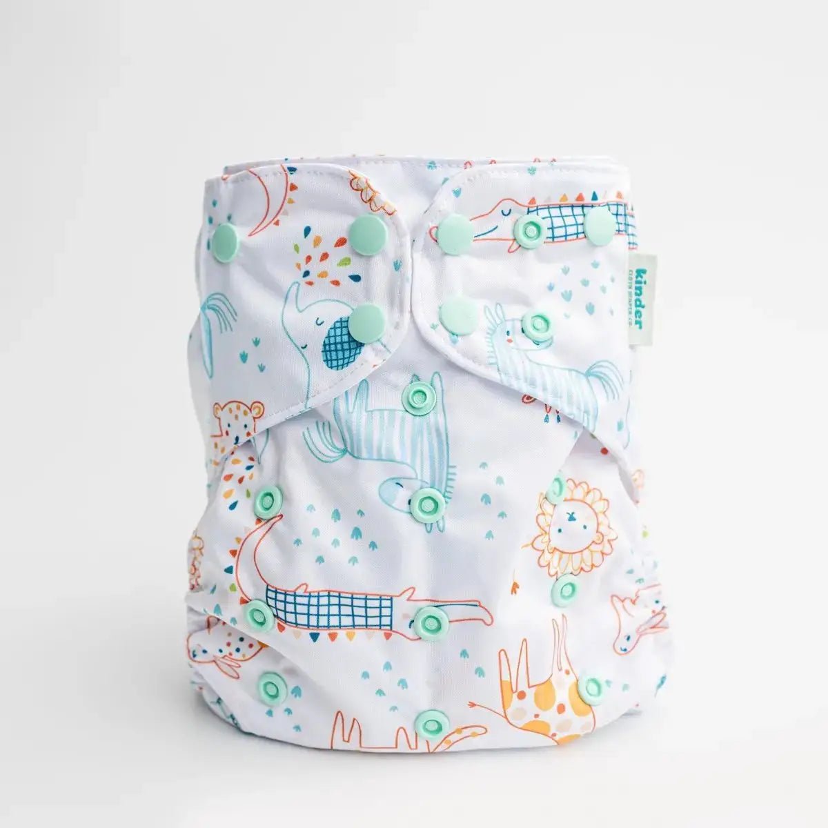 Kinder Cloth Diaper Co. - Animals and Insects: Essentials Pocket Cloth Diaper with Athletic Wicking -