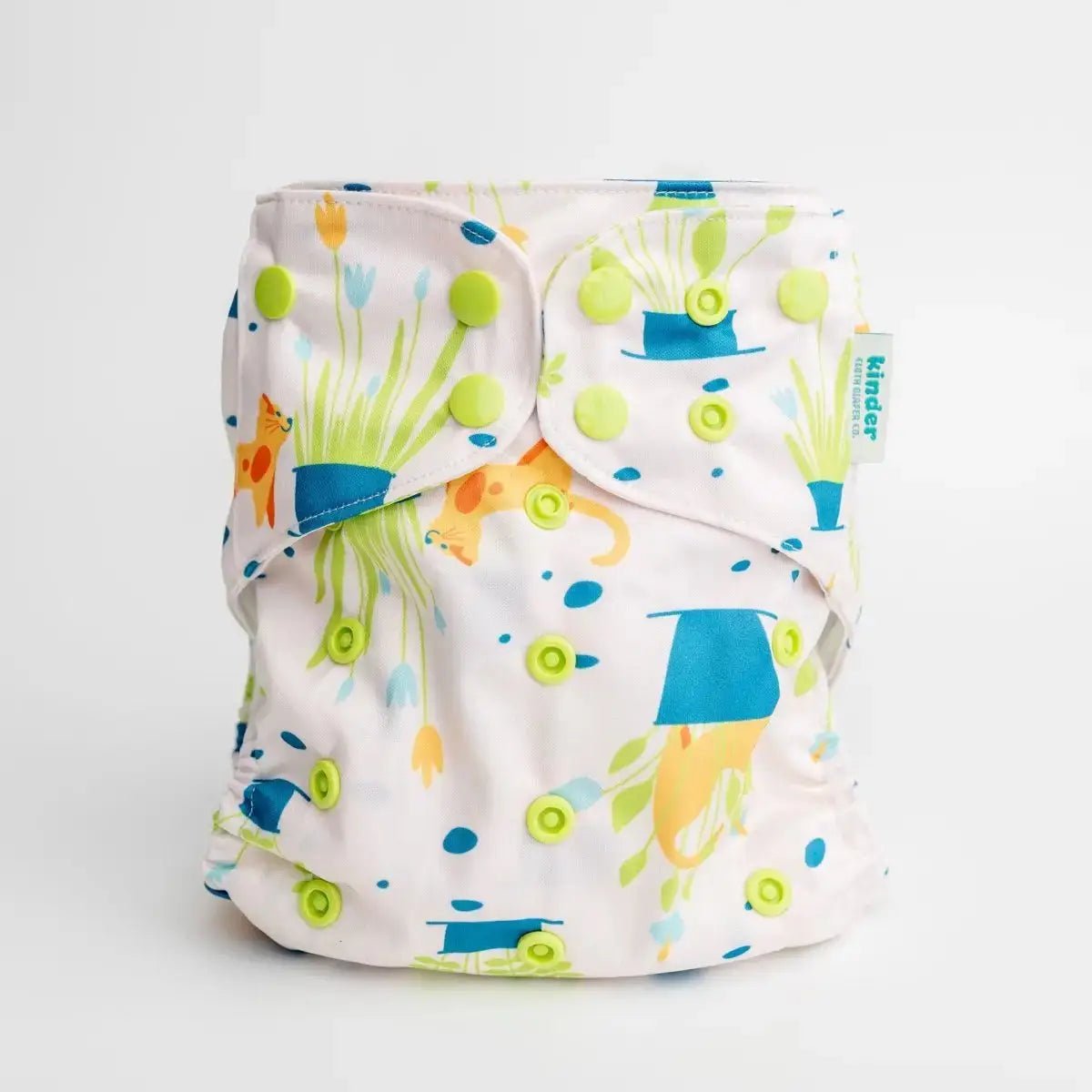 Kinder Cloth Diaper Co. - Animals and Insects: Essentials Pocket Cloth Diaper with Athletic Wicking -