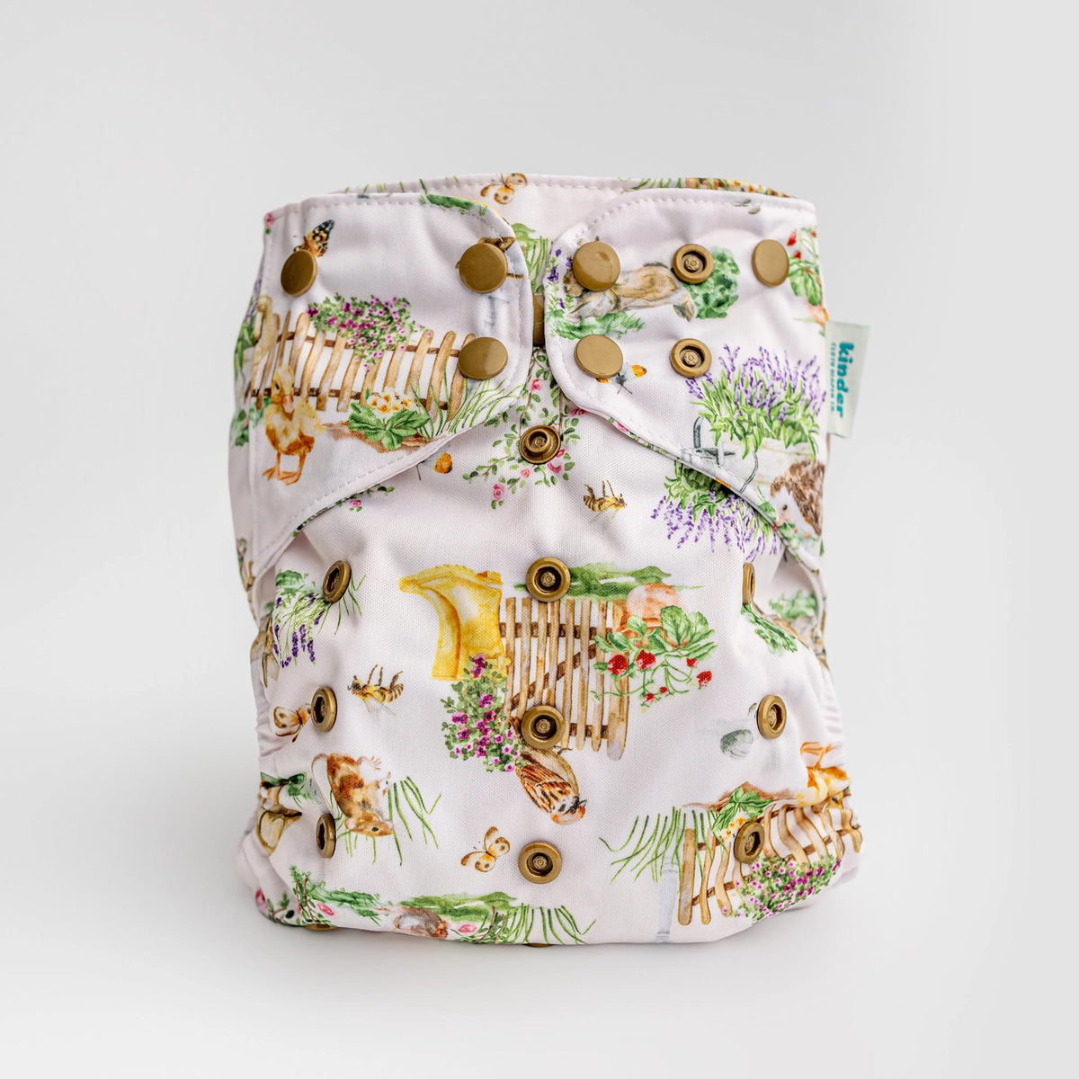 Kinder Cloth Diaper Co. - Animals and Insects: Essentials Pocket Cloth Diaper with Athletic Wicking -