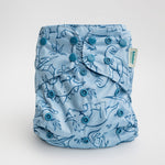 Kinder Cloth Diaper Co. Animals and Insects: Essentials Pocket Cloth Diaper with Athletic Wicking Jersey,