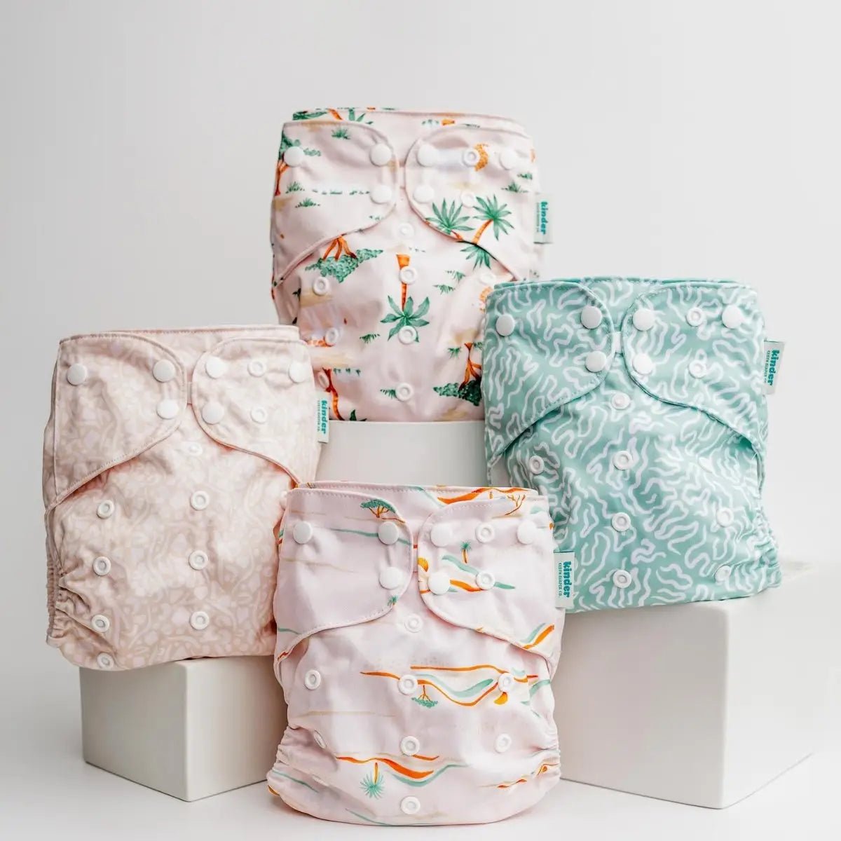 Kinder Cloth Diaper Co. - Animals and Insects: Essentials Pocket Cloth Diaper with Athletic Wicking -