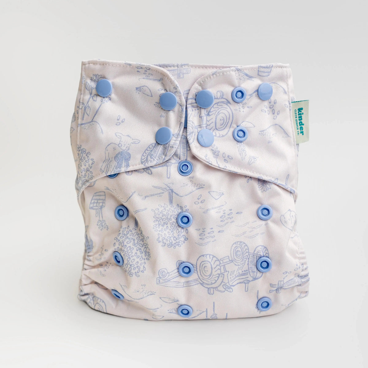 Kinder Cloth Diaper Co. - Animals and Insects: Essentials Pocket Cloth Diaper with Athletic Wicking -