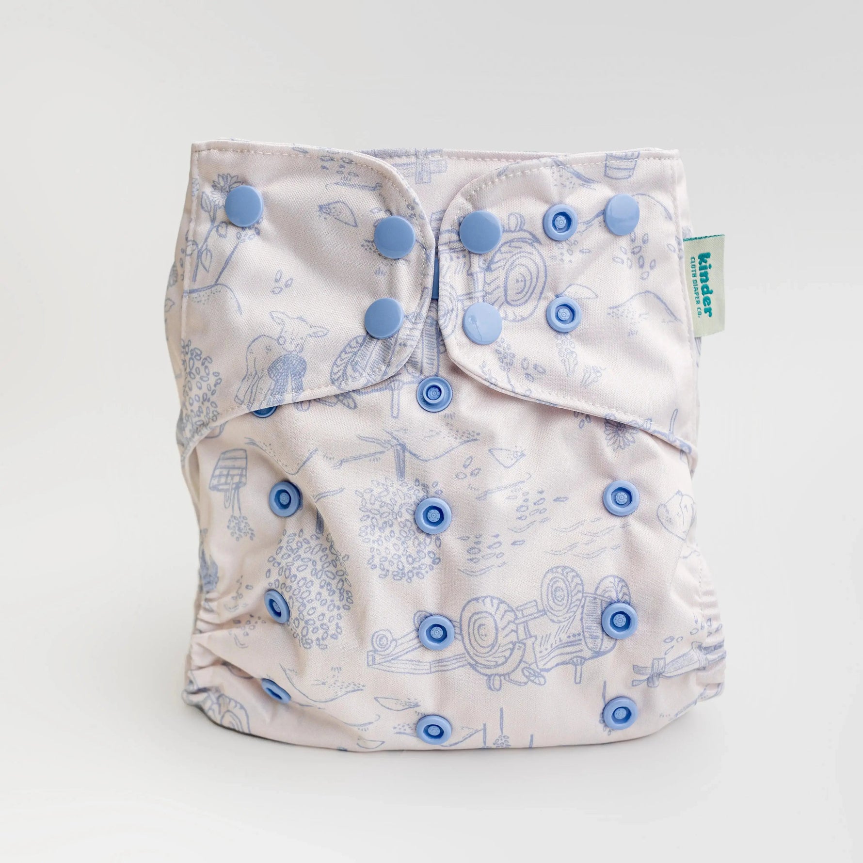 Kinder Cloth Diaper Co. - Animals and Insects: Essentials Pocket Cloth Diaper with Athletic Wicking -