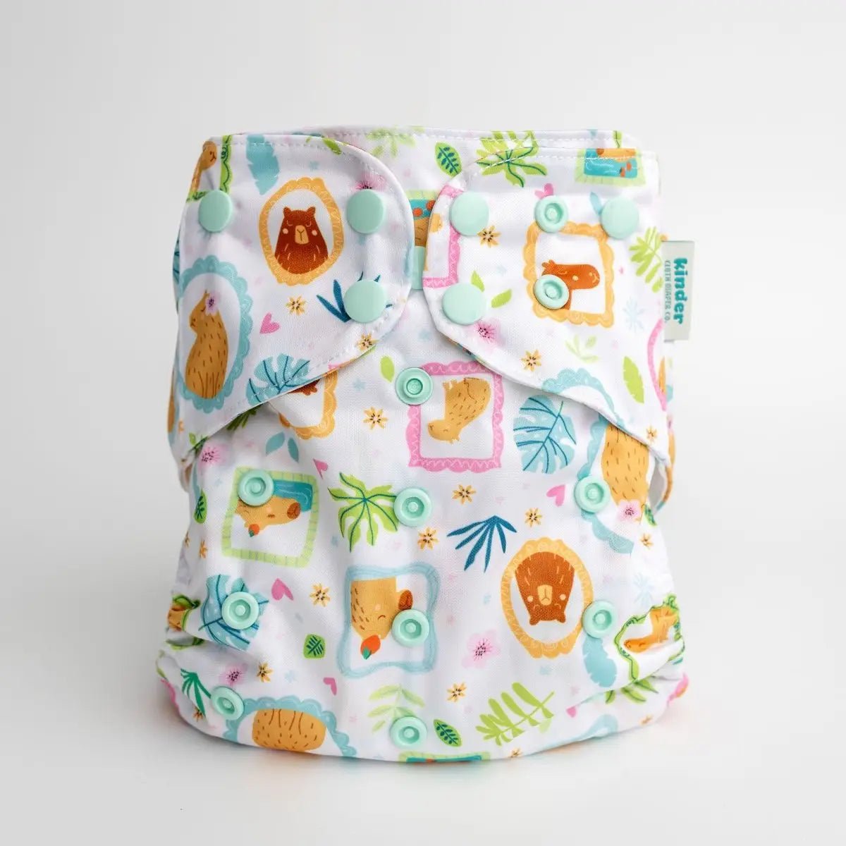 Kinder Cloth Diaper Co. - Animals and Insects: Essentials Pocket Cloth Diaper with Athletic Wicking -