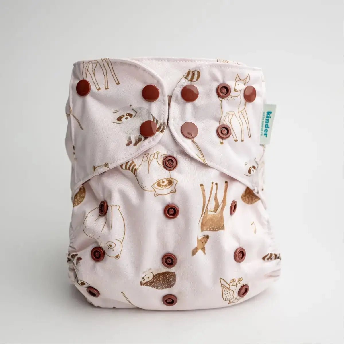 Kinder Cloth Diaper Co. - Animals and Insects: Essentials Pocket Cloth Diaper with Athletic Wicking -