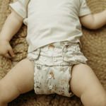 Kinder Cloth Diaper Co. Animals and Insects: Essentials Pocket Cloth Diaper with Athletic Wicking Jersey, Grows with your Baby Everetts Place