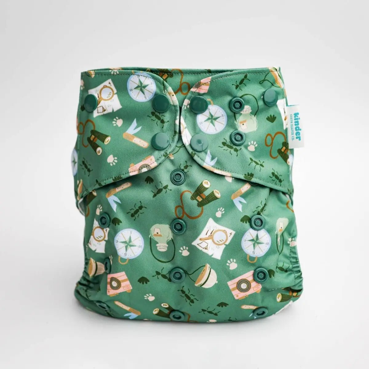 Kinder Cloth Diaper Co. - Animals and Insects: Essentials Pocket Cloth Diaper with Athletic Wicking -