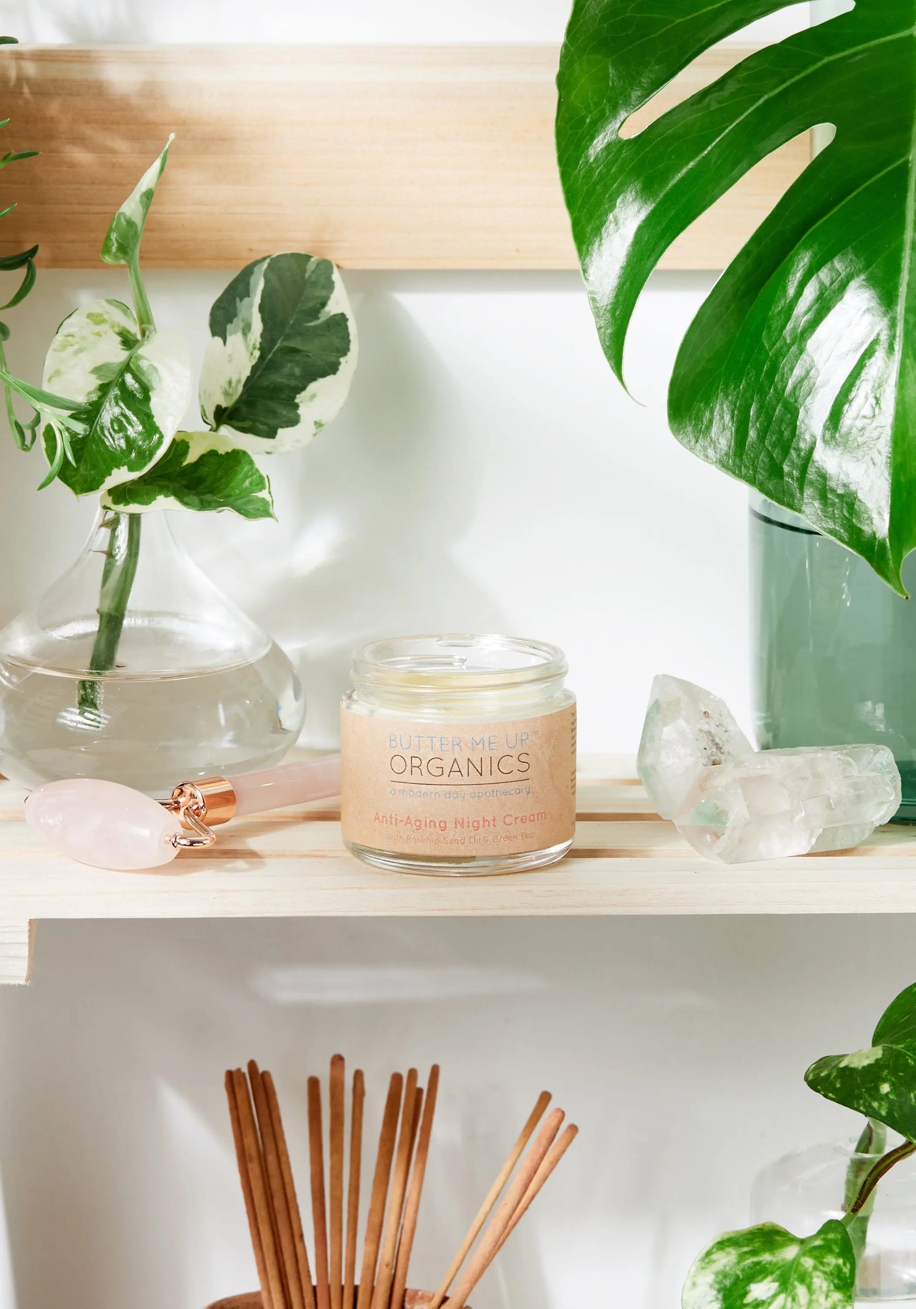 Butter Me Up Organics Luxurious Anti Aging Night Cream with Organic Green Tea for Winter Skin - Health & Beauty > Personal Care > Cosmetics > Skin Care > Lotions & Moisturizers Face