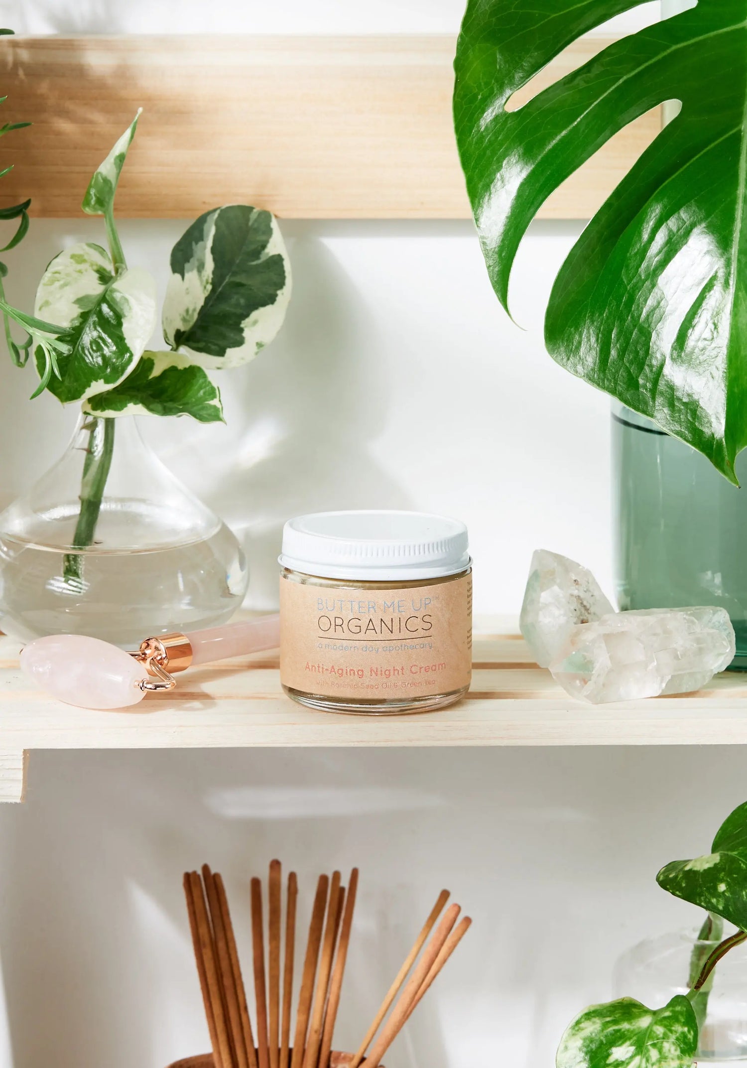 Butter Me Up Organics Luxurious Anti Aging Night Cream with Organic Green Tea for Winter Skin - Health & Beauty > Personal Care > Cosmetics > Skin Care > Lotions & Moisturizers Face