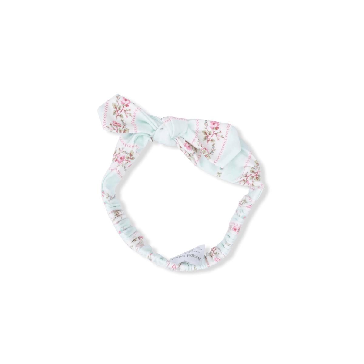 Angel Dear Antoinette Stripe - 2 Way Ruffle Sleeve Zipper Footie & Headband Set - 