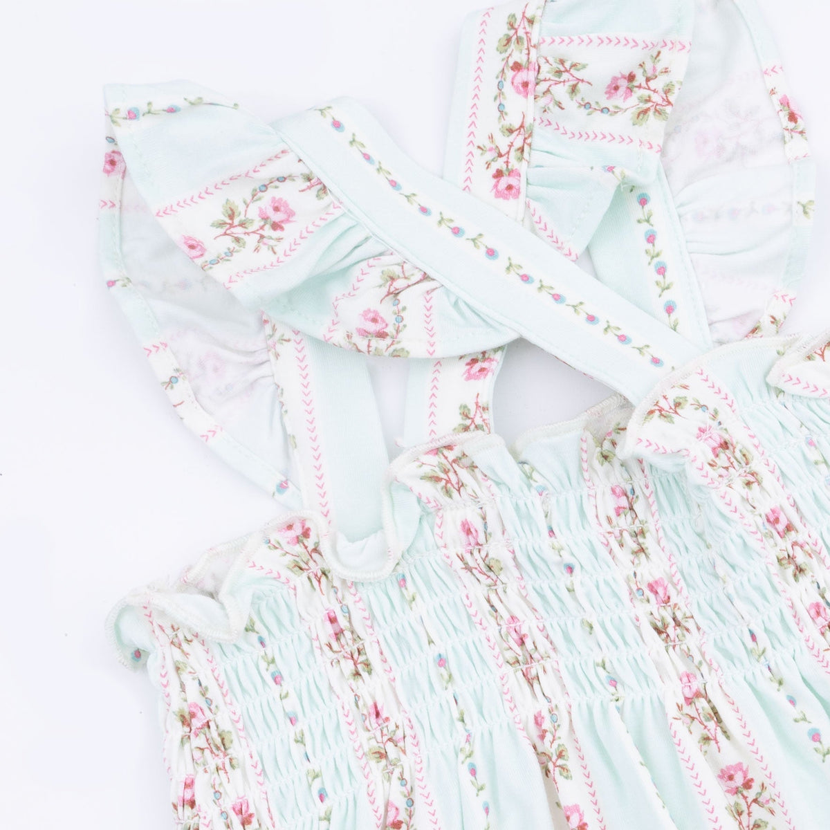Angel Dear Antoinette Stripe - Smocked Top with Bloomer - 