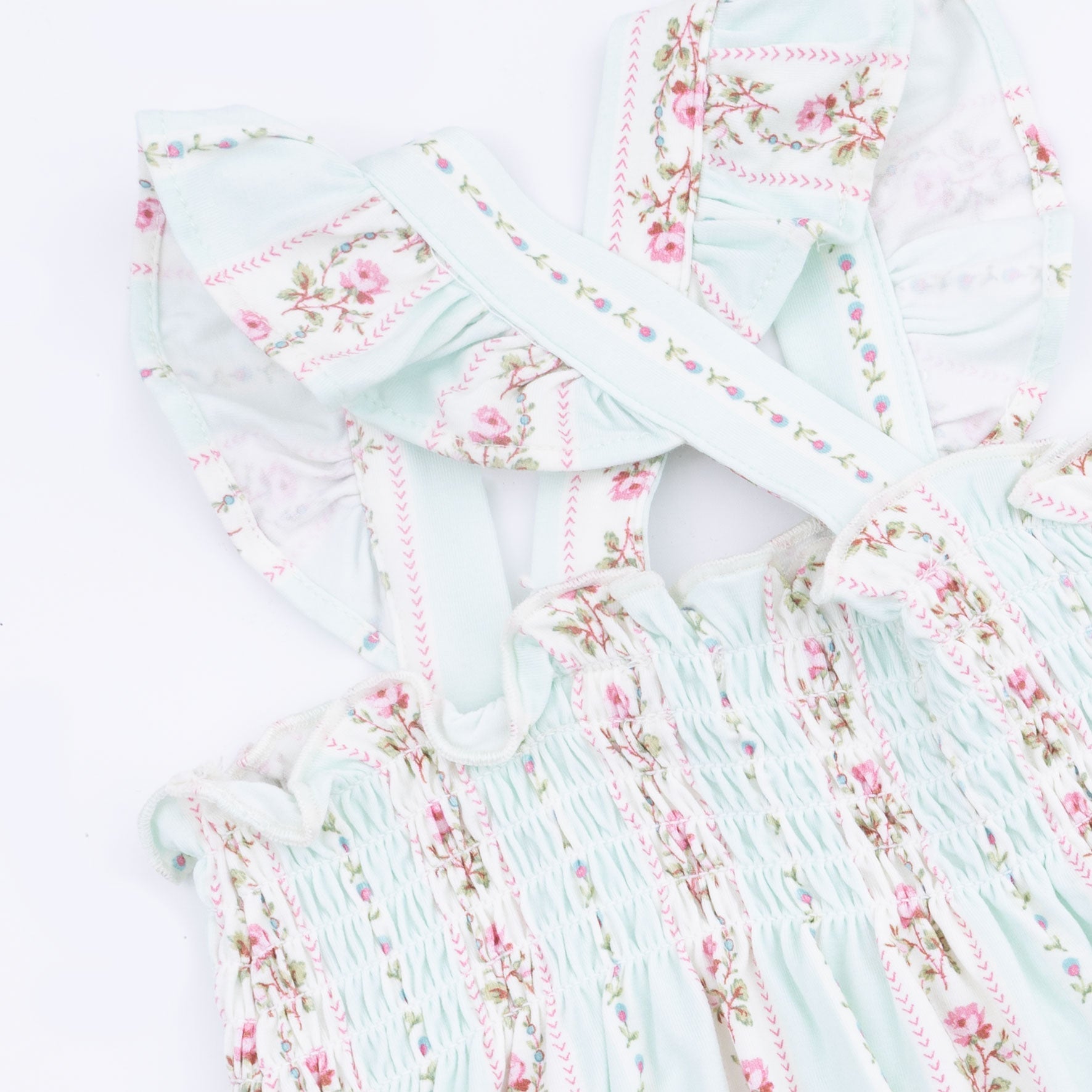 Angel Dear Antoinette Stripe - Smocked Top with Bloomer - 