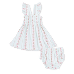 Angel Dear Antoinette Stripe - Smocked Top with Bloomer - 