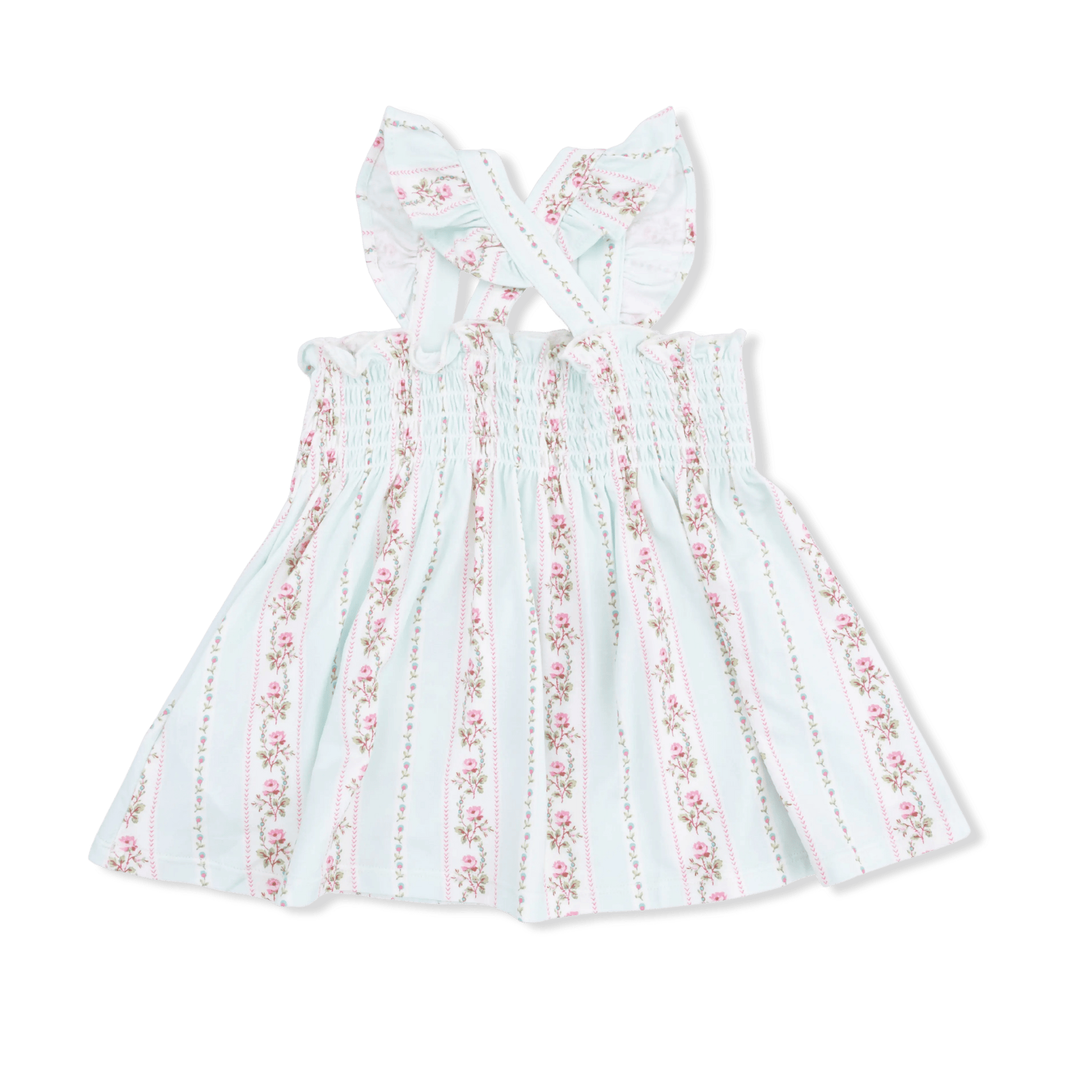 Angel Dear Antoinette Stripe - Smocked Top with Bloomer - 