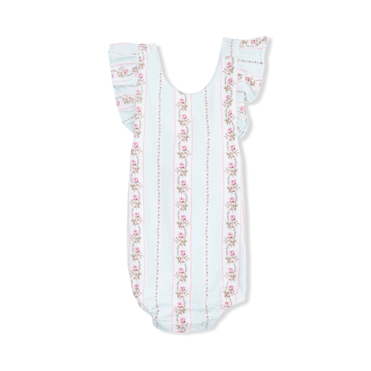 Antoinette Stripe - Sunsuit - Sleeve, Baby & Toddler Clothing, White, Textile, Pink | Everetts Place