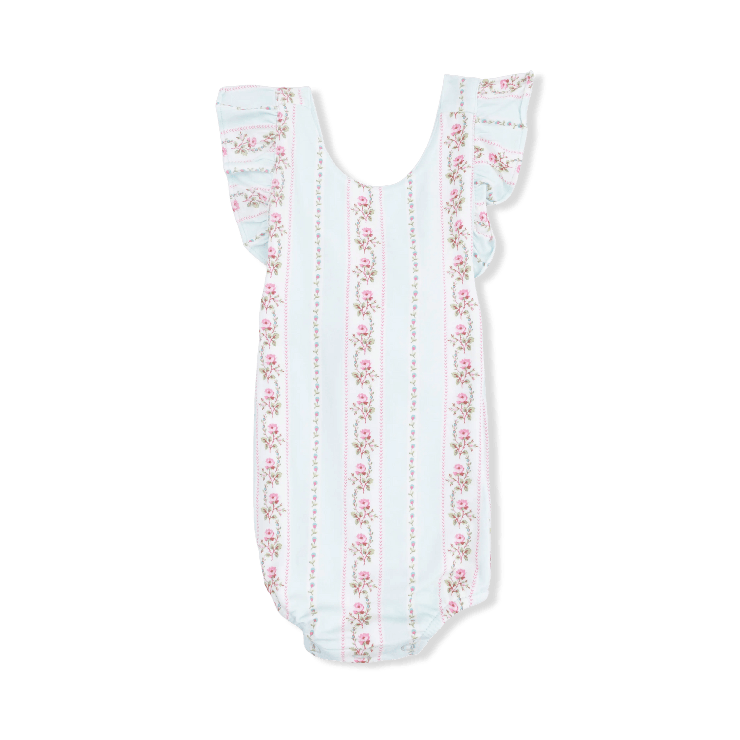 Antoinette Stripe - Sunsuit - Sleeve, Baby & Toddler Clothing, White, Textile, Pink | Everetts Place