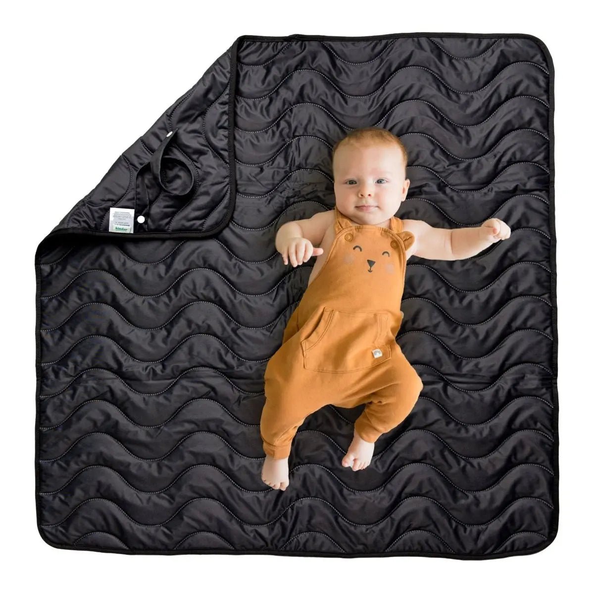 Kinder Cloth Diaper Co. Anywhere Adventure Play Mat, Featuring Quilted Wipeable Machine Washable Fabric - 