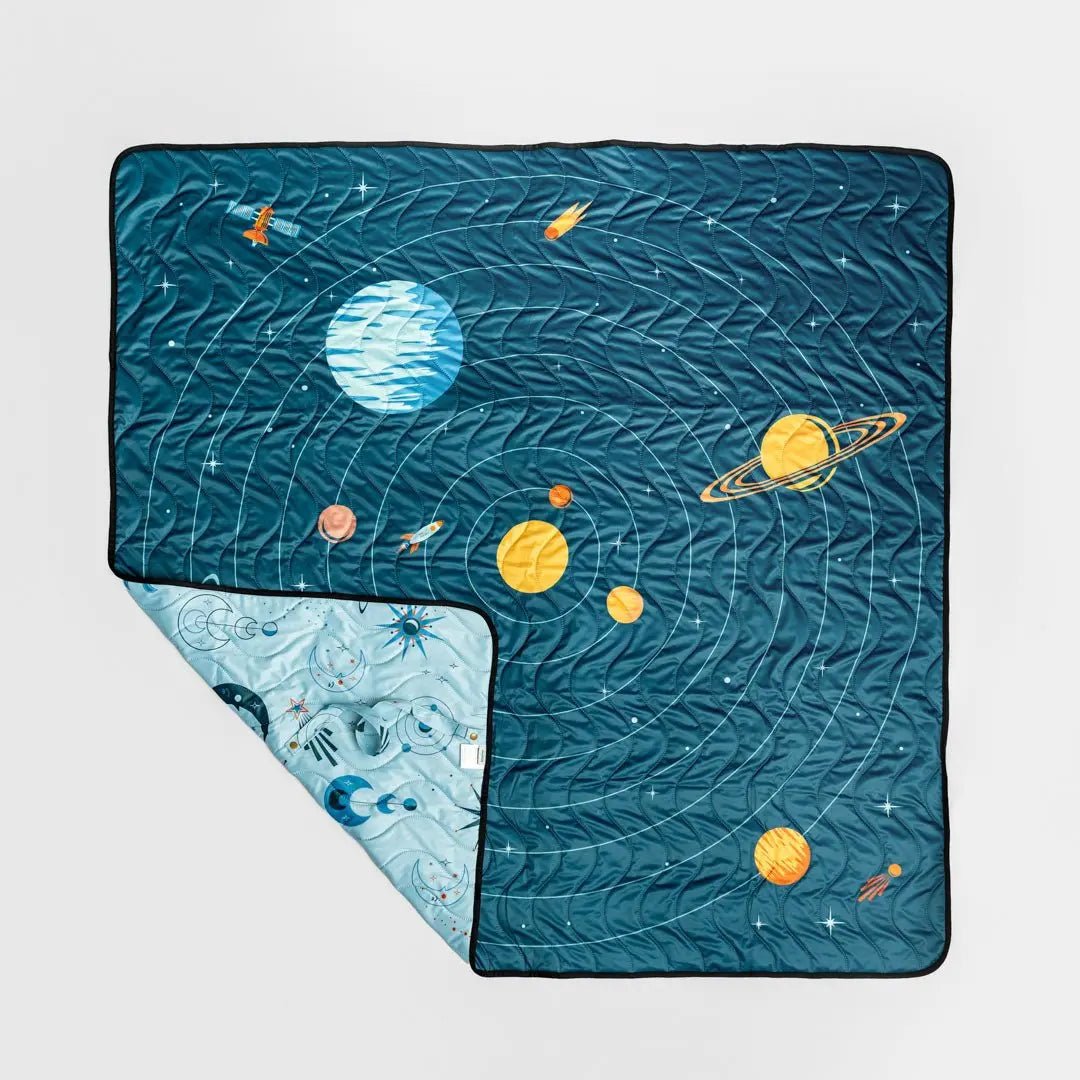 Kinder Cloth Diaper Co. Anywhere Adventure Play Mat, Featuring Quilted Wipeable Machine Washable Fabric - 