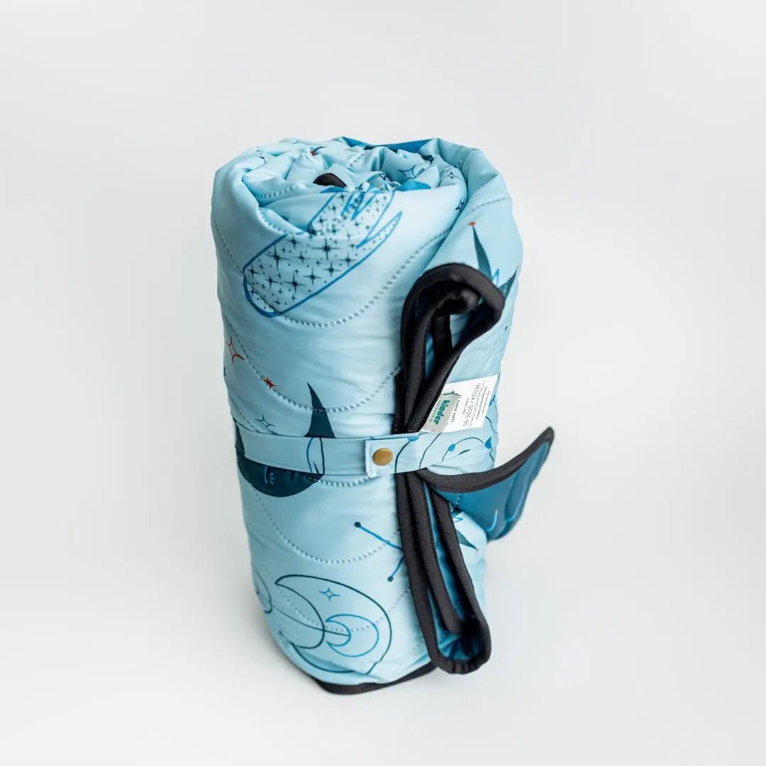 Kinder Cloth Diaper Co. Anywhere Adventure Play Mat, Featuring Quilted Wipeable Machine Washable Fabric - 
