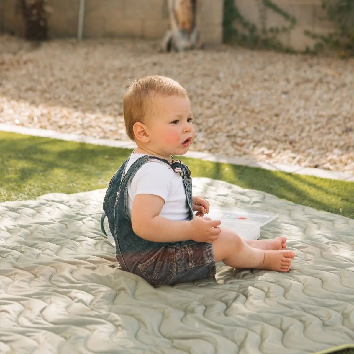 Kinder Cloth Diaper Co. Anywhere Adventure Play Mat, Featuring Quilted Wipeable Machine Washable Fabric - 