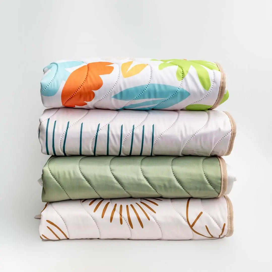 Kinder Cloth Diaper Co. Anywhere Adventure Play Mat, Featuring Quilted Wipeable Machine Washable Fabric - 