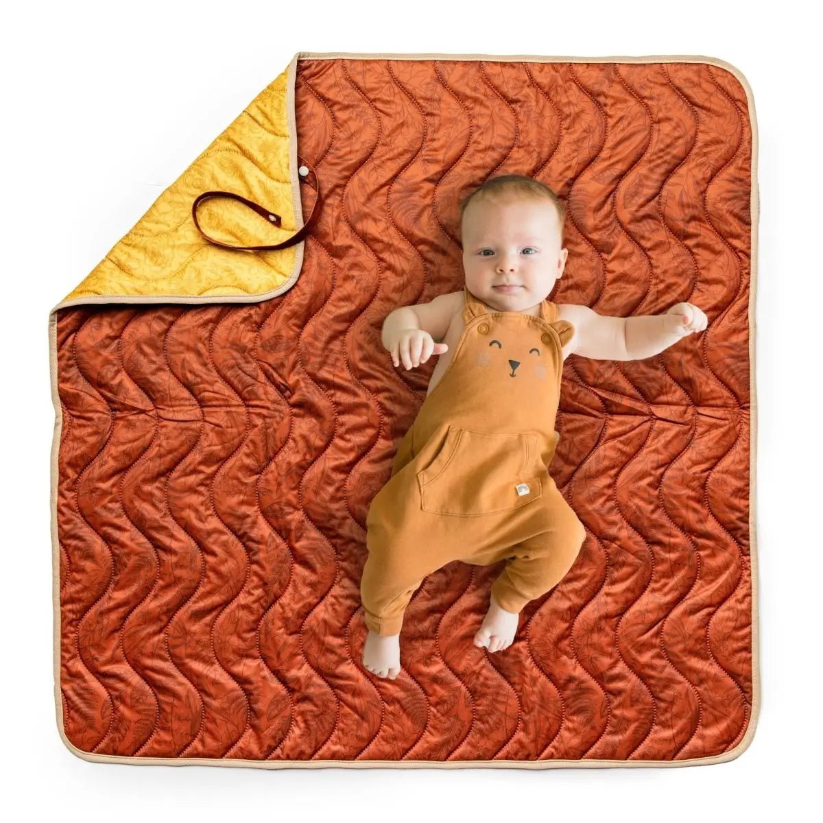 Kinder Cloth Diaper Co. Anywhere Adventure Play Mat, Featuring Quilted Wipeable Machine Washable Fabric - 