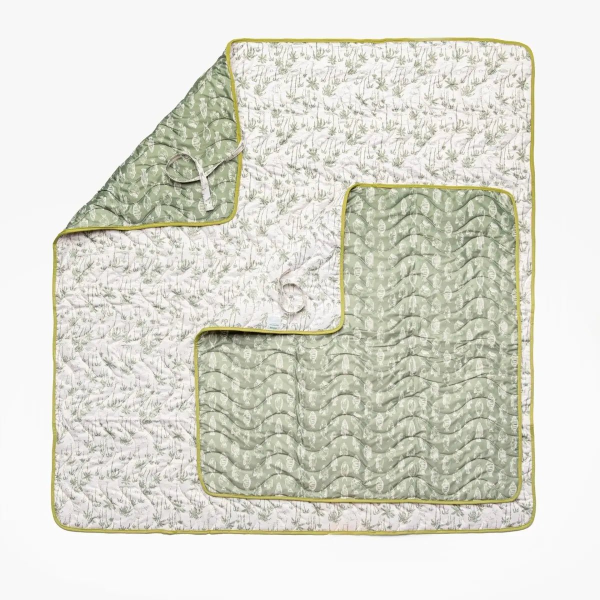 Kinder Cloth Diaper Co. Anywhere Adventure Play Mat, Featuring Quilted Wipeable Machine Washable Fabric - 