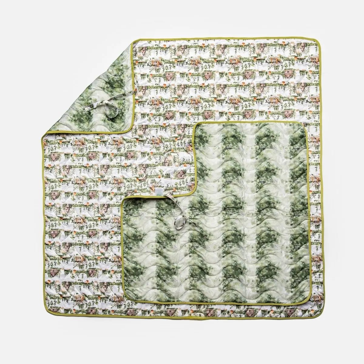 Kinder Cloth Diaper Co. Anywhere Adventure Play Mat, Featuring Quilted Wipeable Machine Washable Fabric - 