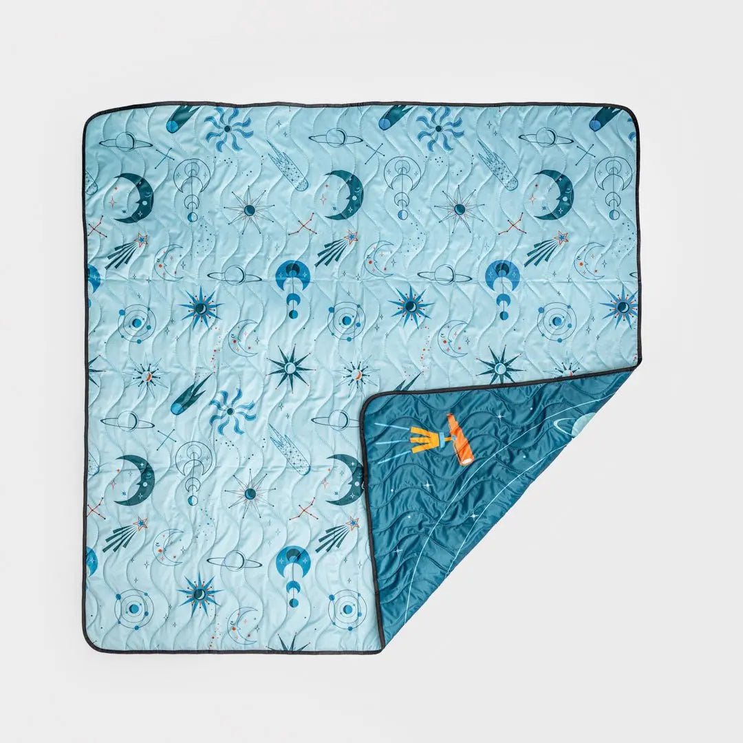 Kinder Cloth Diaper Co. Anywhere Adventure Play Mat, Featuring Quilted Wipeable Machine Washable Fabric - 