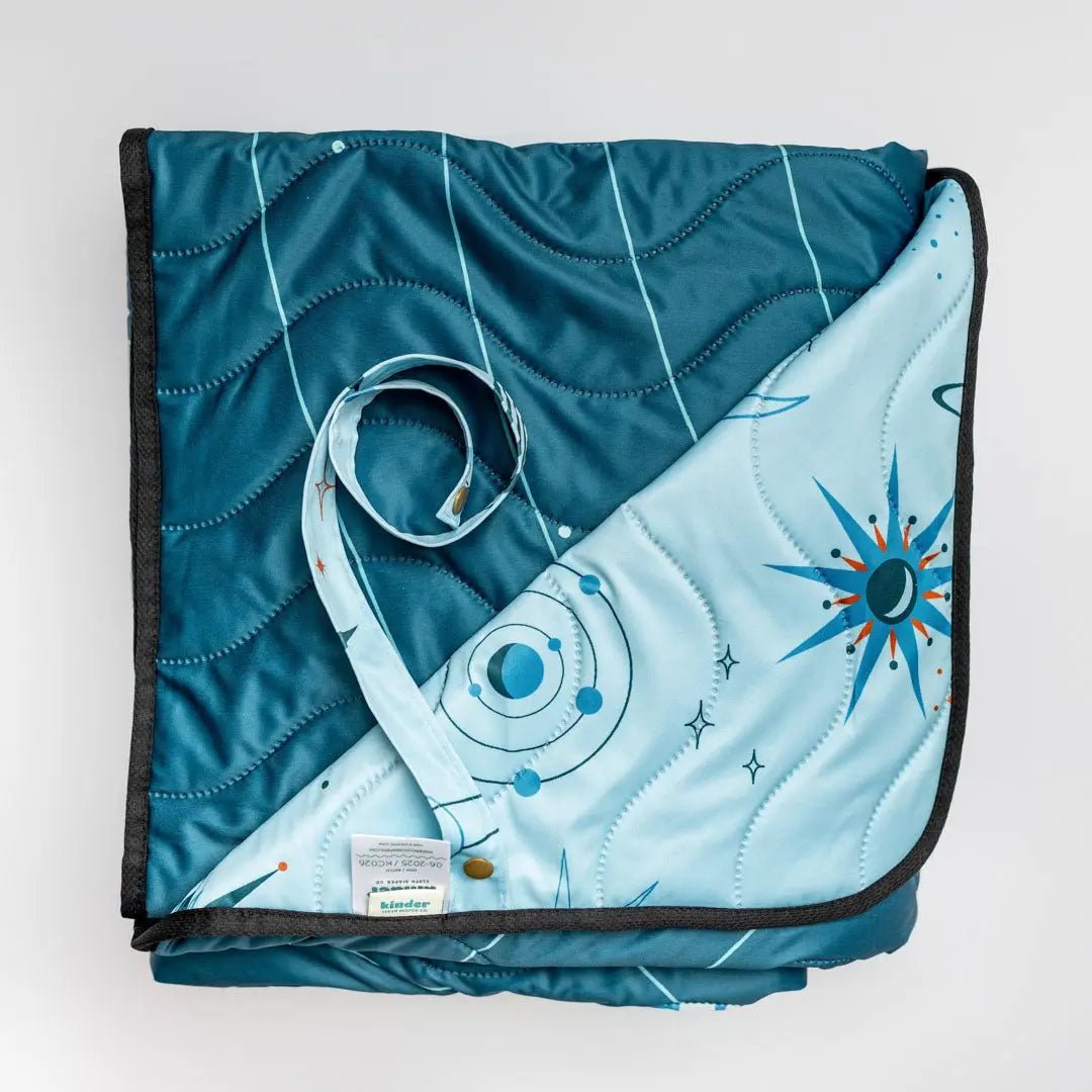 Kinder Cloth Diaper Co. Anywhere Adventure Play Mat, Featuring Quilted Wipeable Machine Washable Fabric - 
