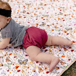Kinder Cloth Diaper Co. Anywhere Adventure Play Mat, Featuring Quilted Wipeable Machine Washable Fabric - 