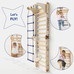 Goodevas Apollo Swedish Wall / Climbing ladder for Little Austronauts + Moon swing Set + Slide Board - 