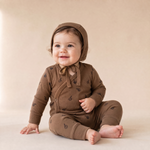 Organic Kimono Onesie & Pants Set - Apple by Makemake Organics