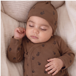 Organic Kimono Infant Sleep Gown - Apple by Makemake Organics
