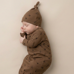 Organic Kimono Infant Sleep Gown - Apple by Makemake Organics