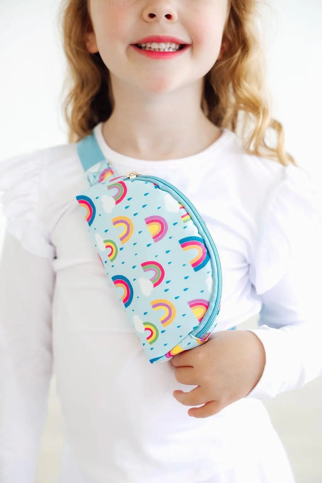 April Showers Belt Bag - Pink, Bib, Child, Pattern, Polka dot | Everetts Place