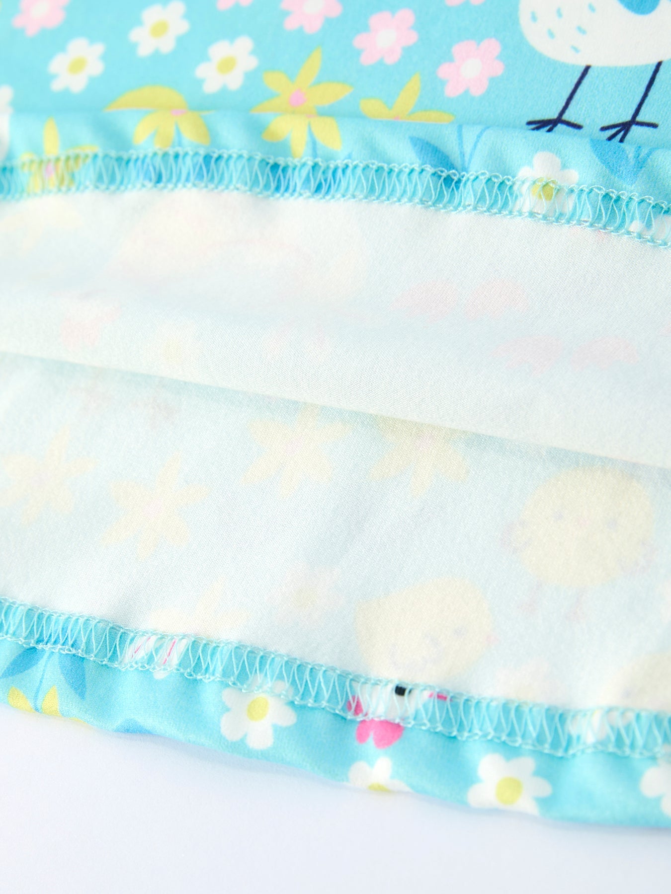 Rylee Faith Designs Aqua Spring Chicken Floral Farm Print Girls DressEveretts Place