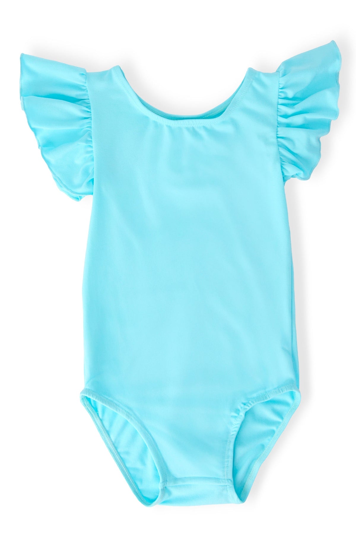 Aqua S/S Flutter Sleeve Leotard - Baby & Toddler Clothing, One-piece swimsuit, Maillot, Ruffle, Leotard | Everetts Place