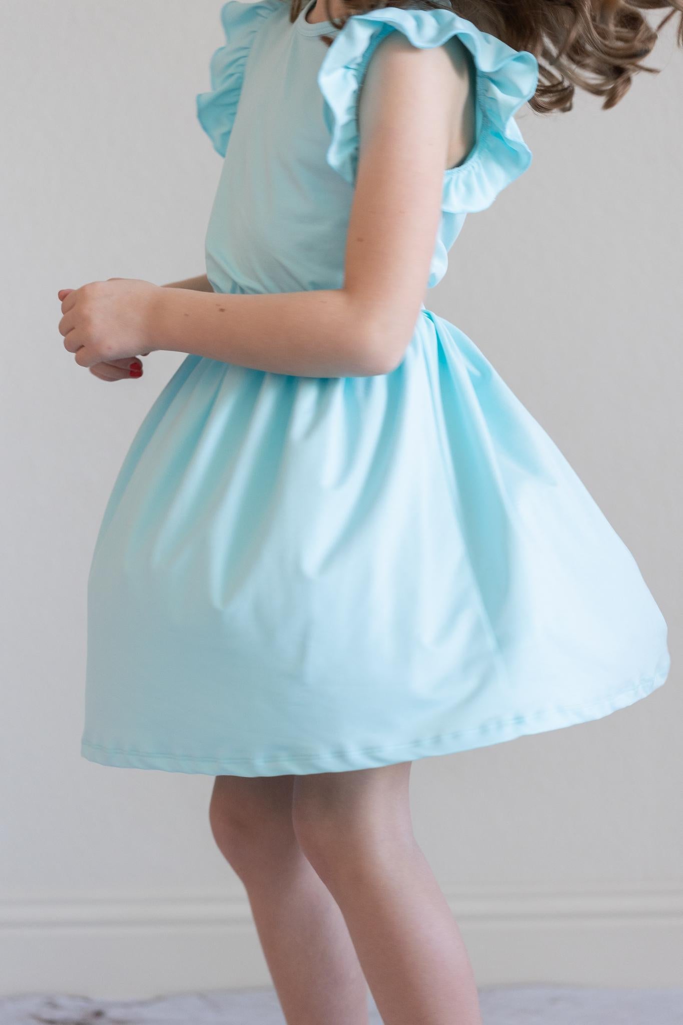Mila & Rose ® Aqua S/S Ruffle TeeEveretts Place