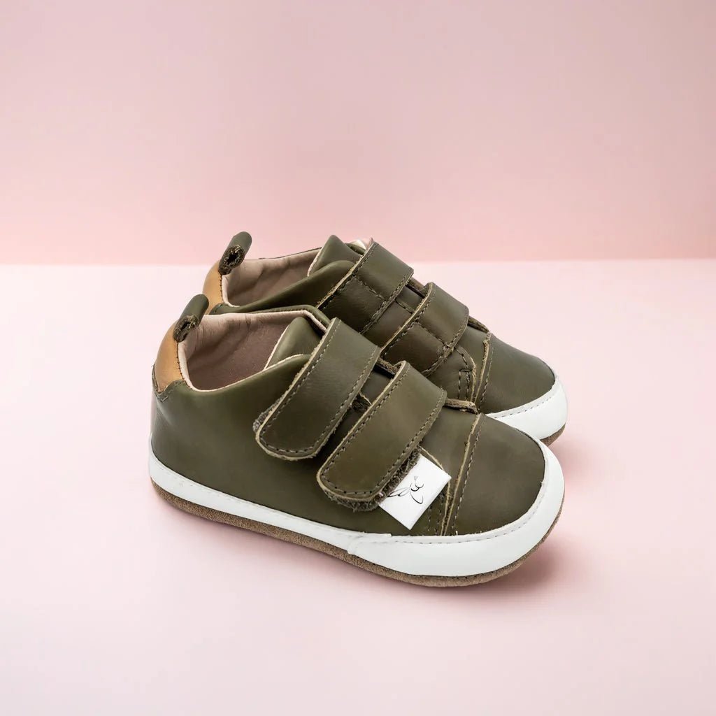 Little Love Bug Co. Army Green Low Tops Discontinued - Everetts Place Boutique - 