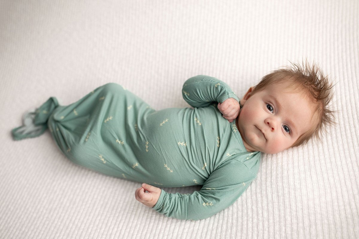 Three Little Tots Arrow Knotted Newborn Gown - 