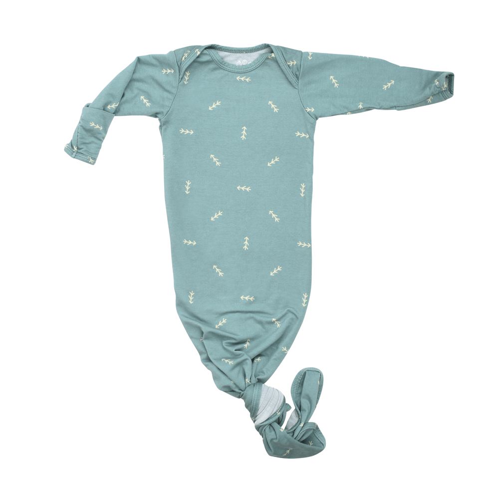 Three Little Tots Arrow Knotted Newborn Gown - 