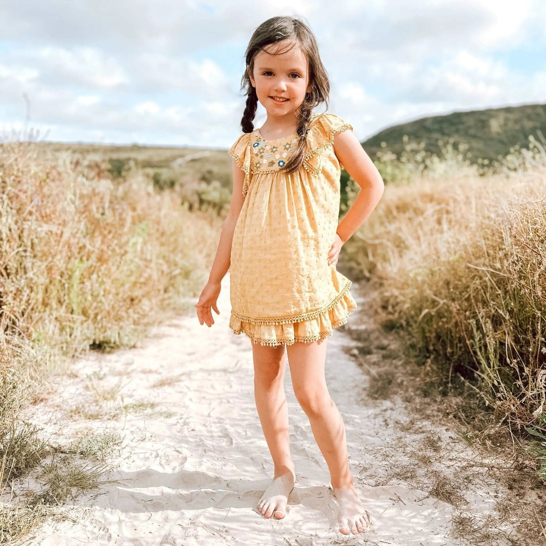 Bestaroo arya mini dress in mustard - 