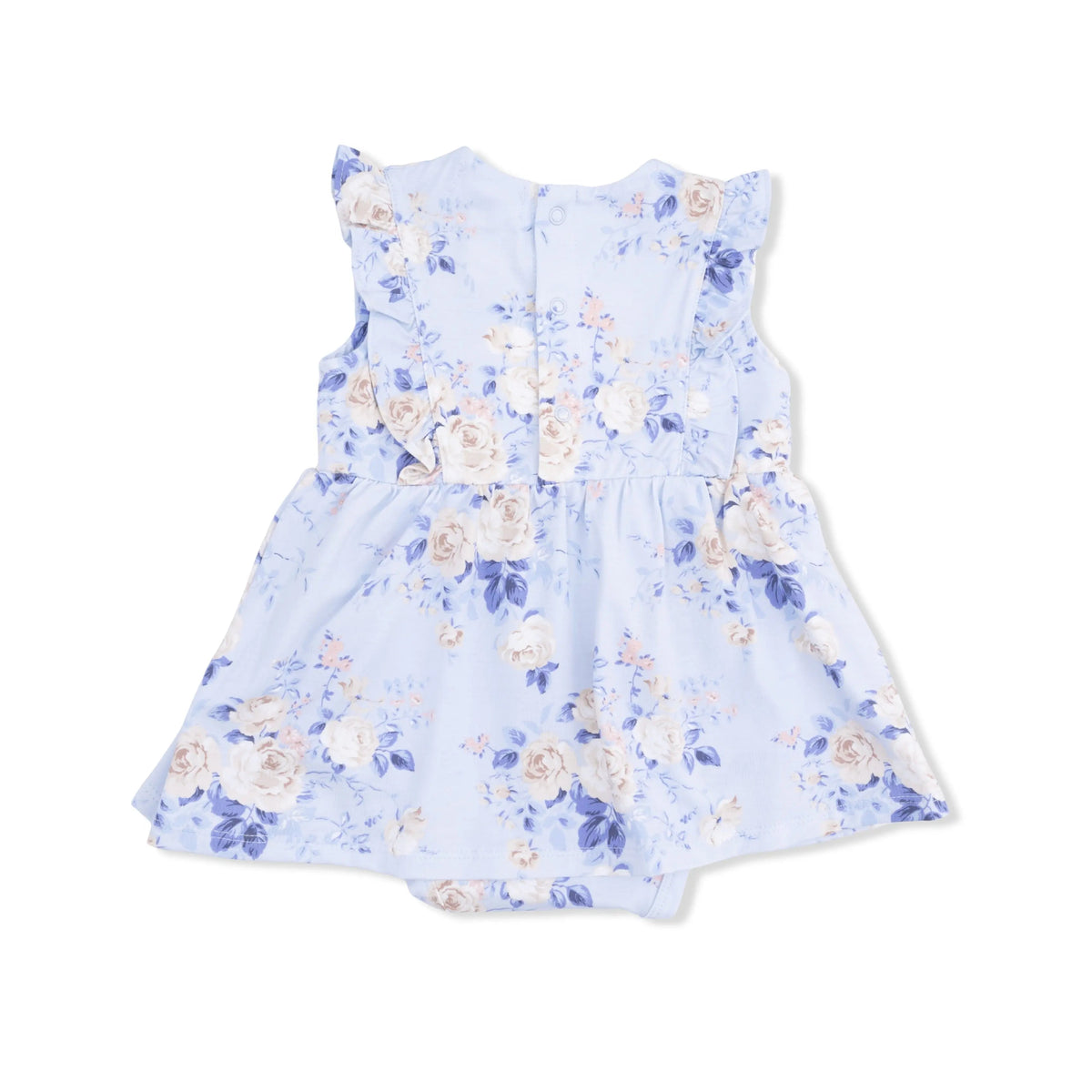 Angel Dear Ashley Rose Floral - Ruffle Bodysuit Dress - 