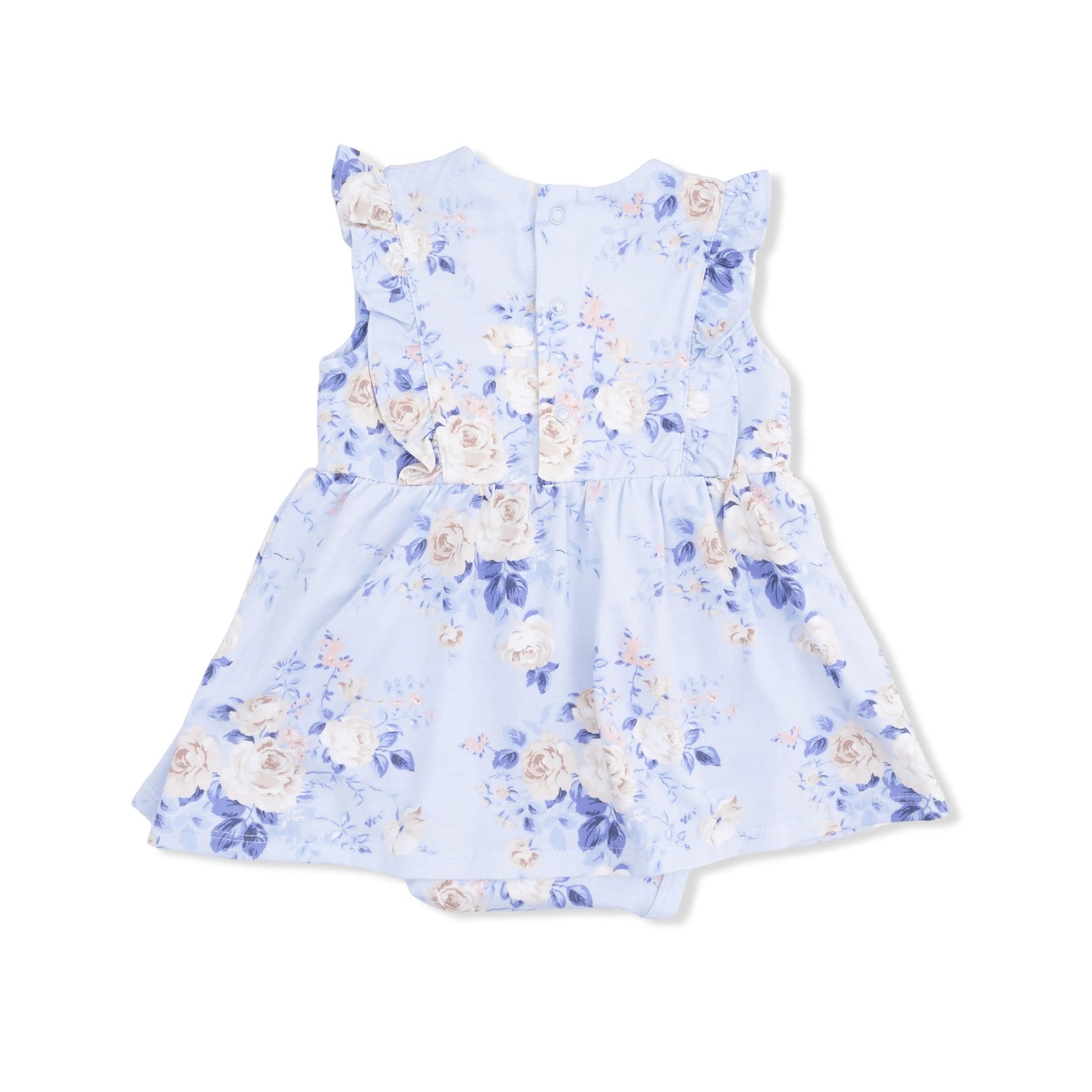Angel Dear Ashley Rose Floral - Ruffle Bodysuit Dress - 
