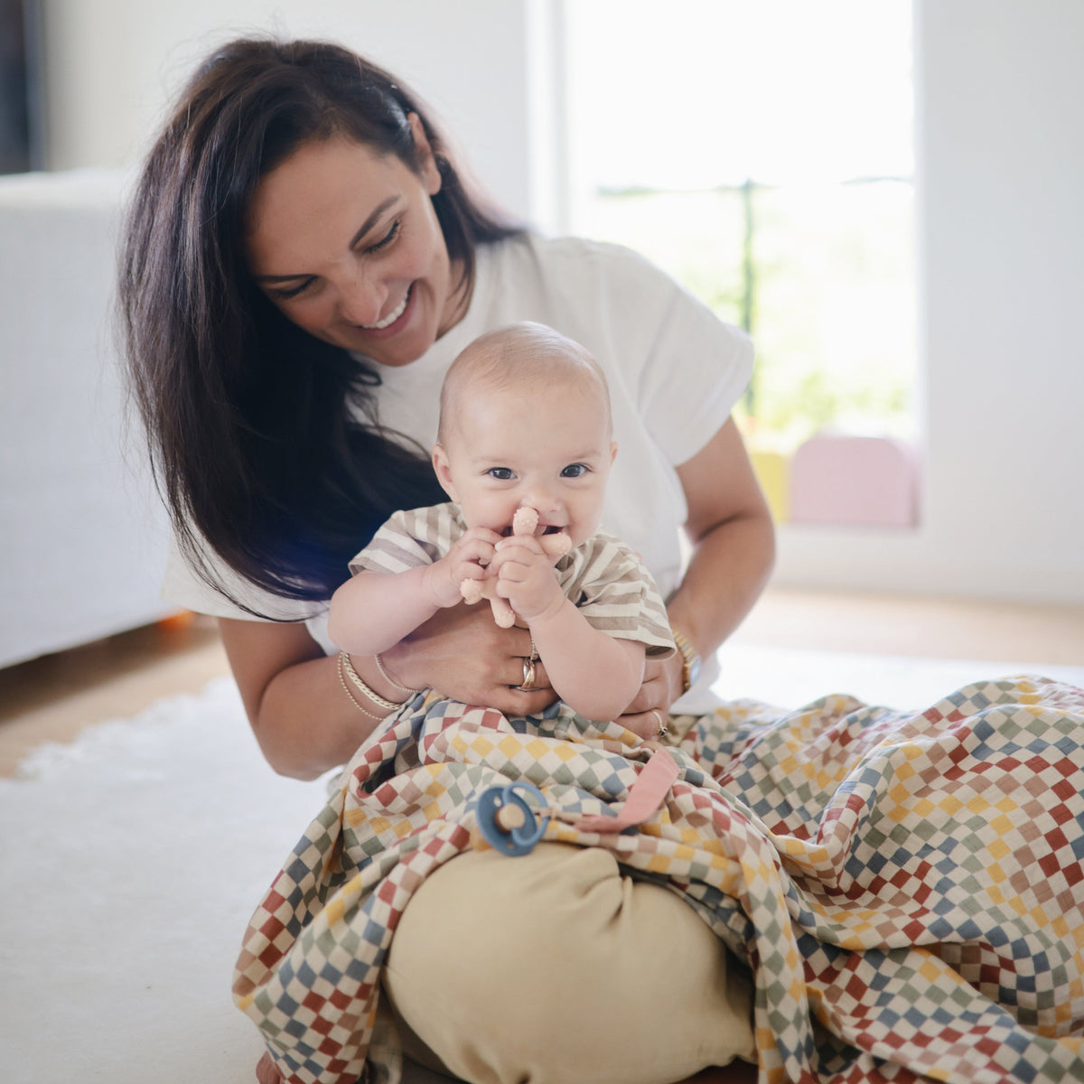Organic Cotton Muslin Swaddle Blanket by Mushie