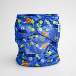 Kinder Cloth Diaper Co. Space and Sky: Essentials Pocket Cloth Diaper with Athletic Wicking Jersey, Grows with your Baby