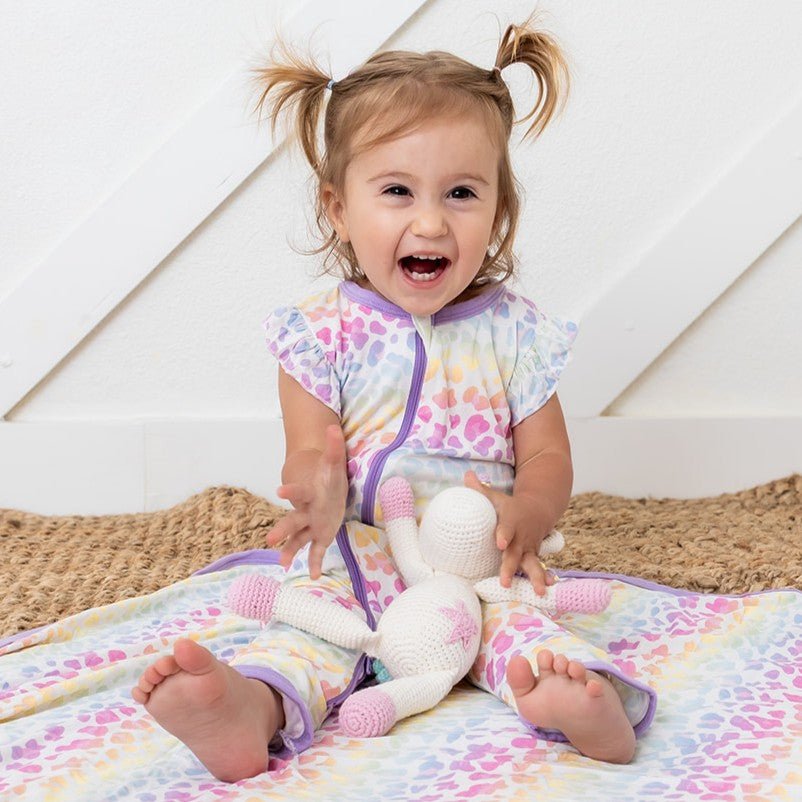 Soft Bamboo Spandex Flutter Romper by Bestaroo