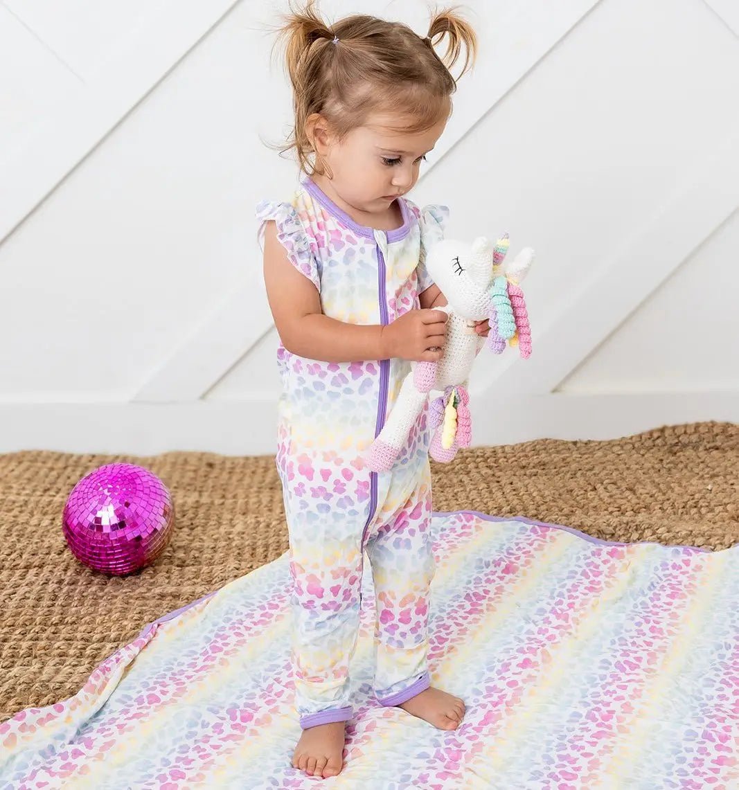 Aurora Flutter Romper - Baby & Toddler Clothing, Textile, Pink, Child, Toddler | Everetts Place